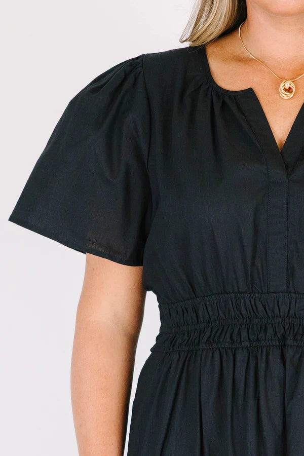 Wish Me Joy Dress, Black