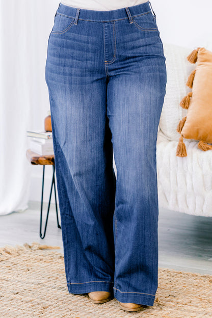 A Casual Stroll Jeggings, Blue