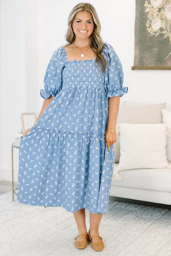 Almost There Dress, Blue