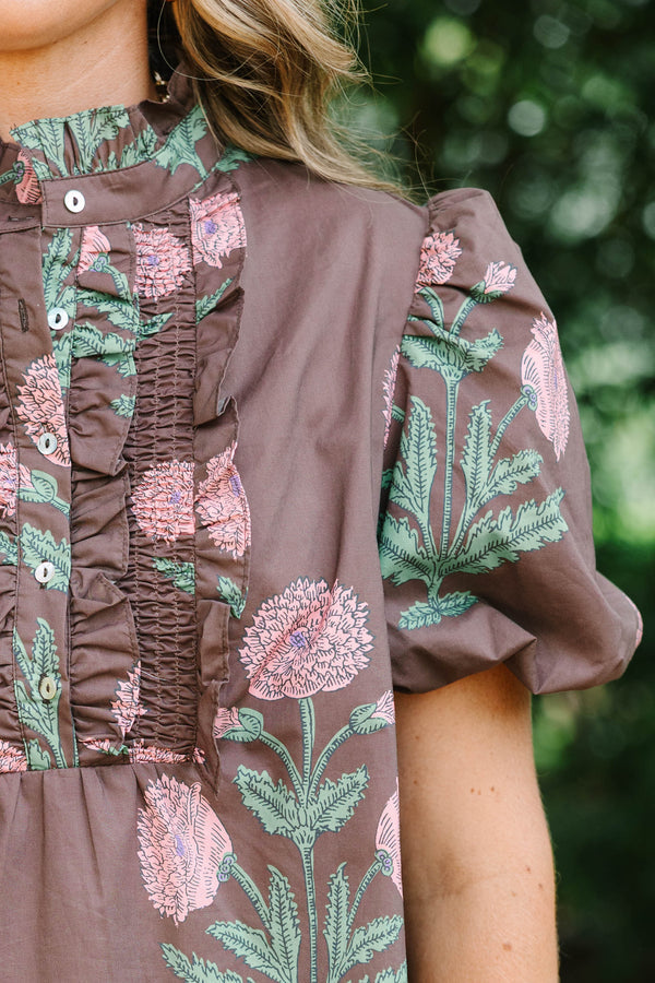 Better Everyday Top, Brown