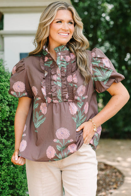 Better Everyday Top, Brown