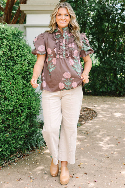 Better Everyday Top, Brown