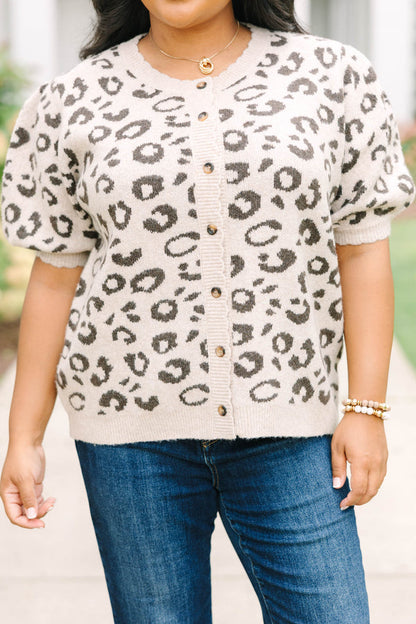 Better Than Ever Cardigan, Leopard