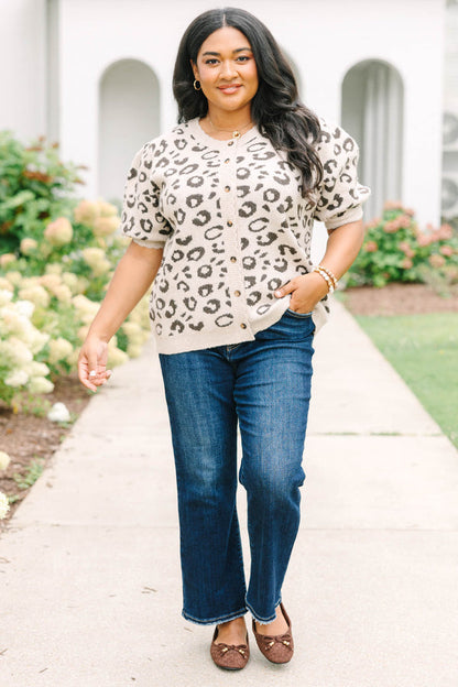 Better Than Ever Cardigan, Leopard