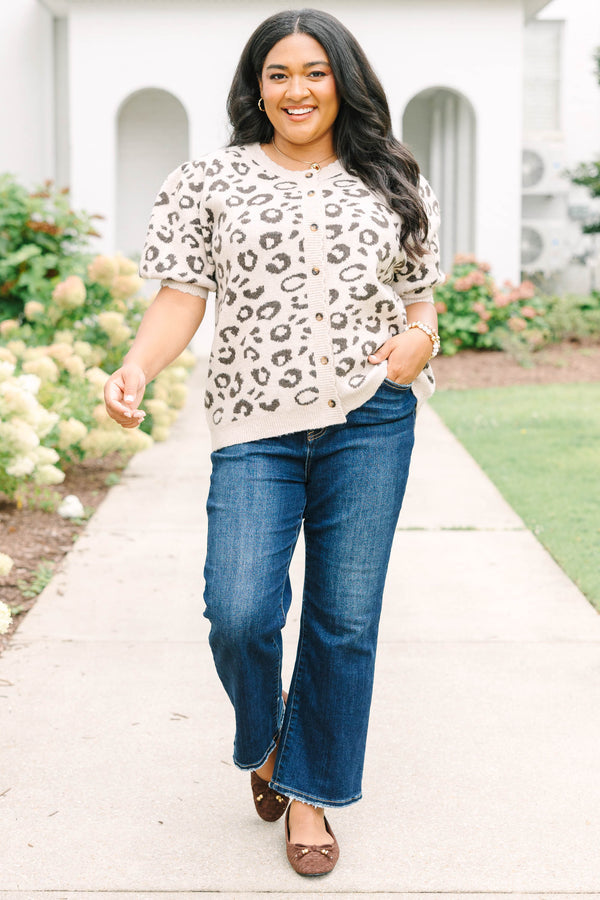 Better Than Ever Cardigan, Leopard