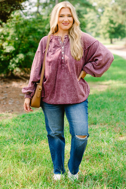 Crimson Sunset Pullover, Maroon