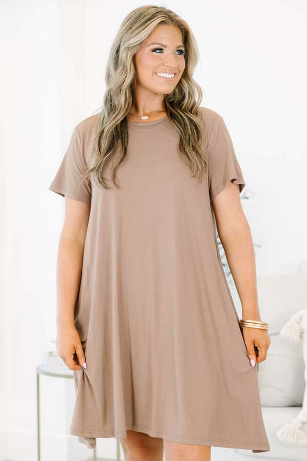 Effortless Energy Dress, Brown