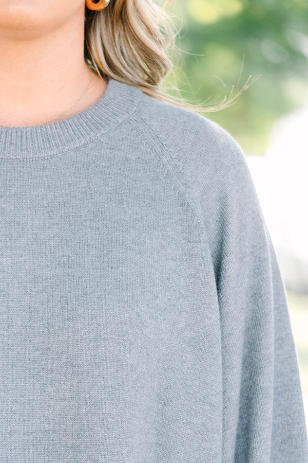 Feeling Grateful Sweater, Gray