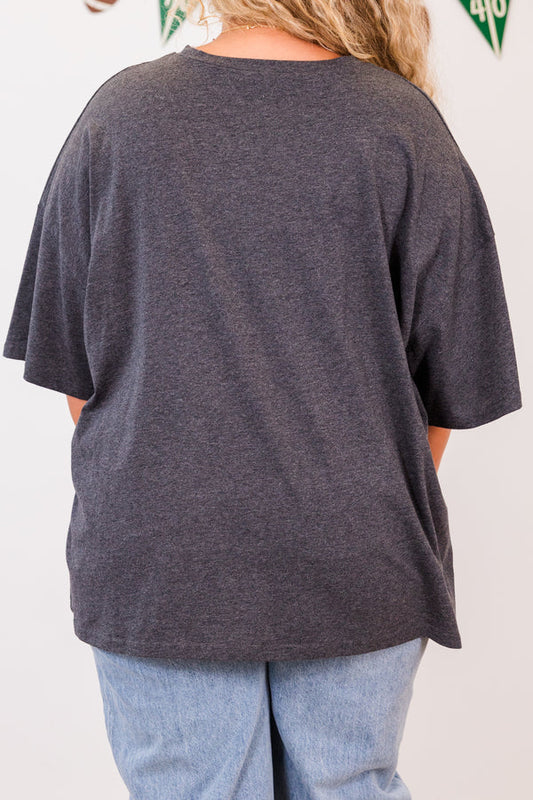 Game Days Are For The Girls Boyfriend Tee, Charcoal