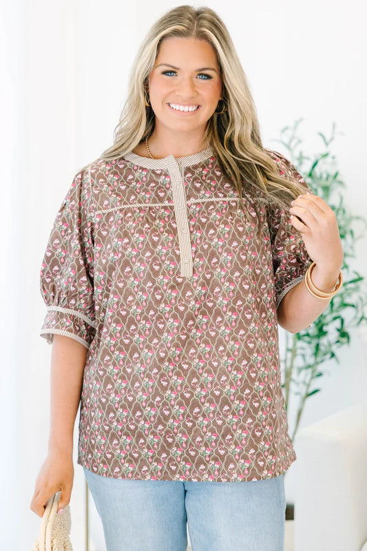 In Every Way Top, Brown