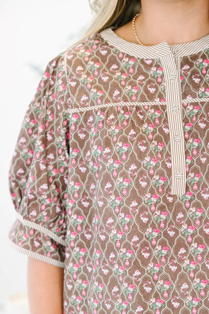 In Every Way Top, Brown