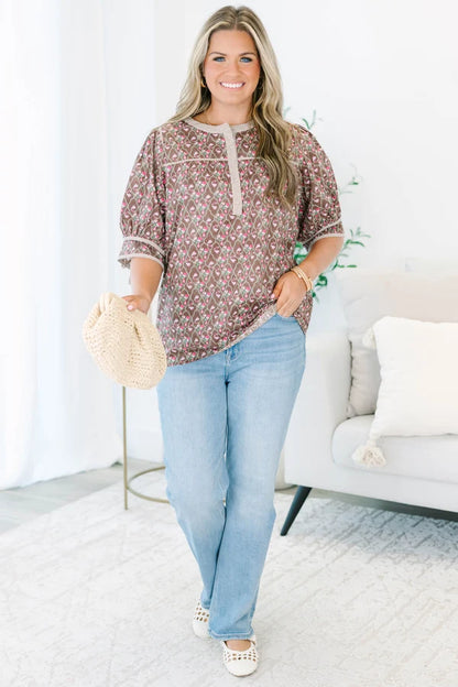 In Every Way Top, Brown