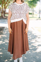 Just Believe Dress, Brown