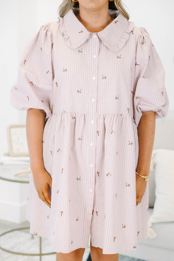 Let It Be Easy Dress, Pink