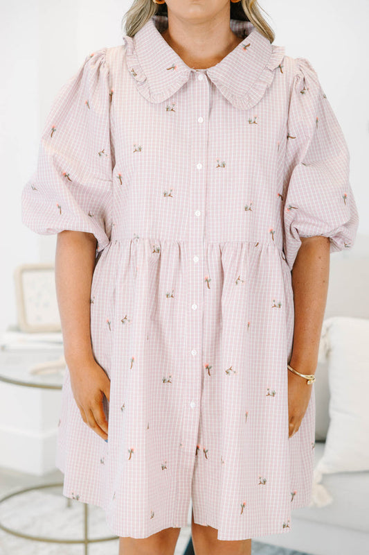 Let It Be Easy Dress, Pink