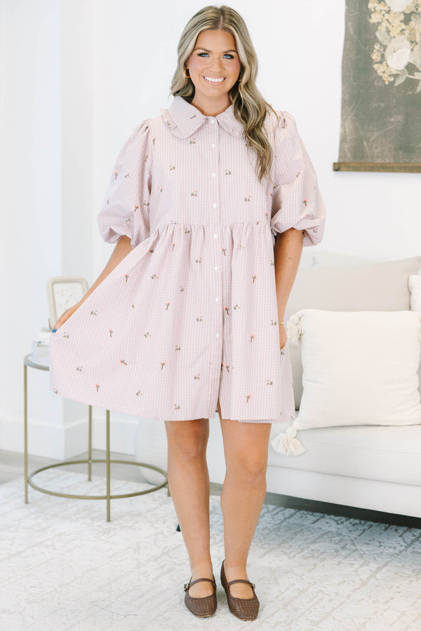 Let It Be Easy Dress, Pink