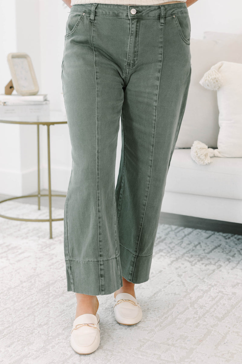 Main Character Jeans, Dark Olive