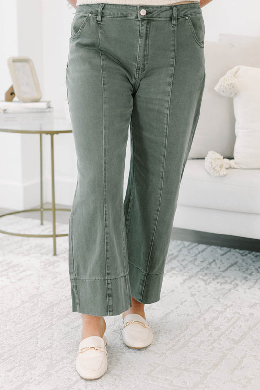 Main Character Jeans, Dark Olive
