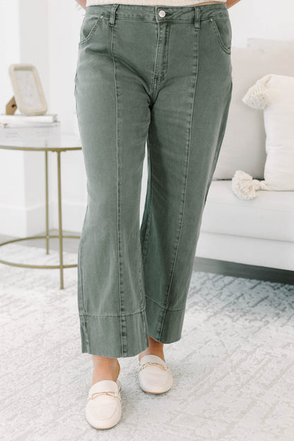 Main Character Jeans, Dark Olive
