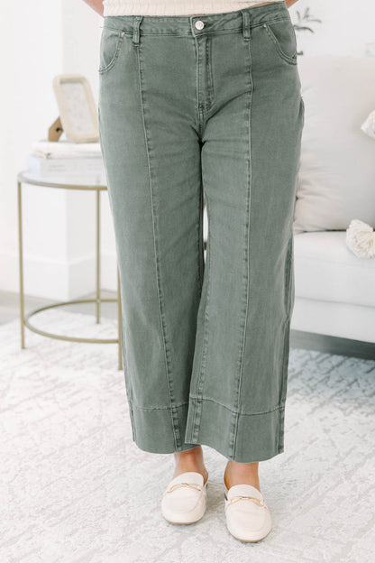 Main Character Jeans, Dark Olive