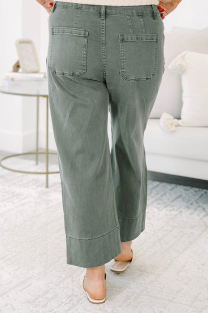 Main Character Jeans, Dark Olive