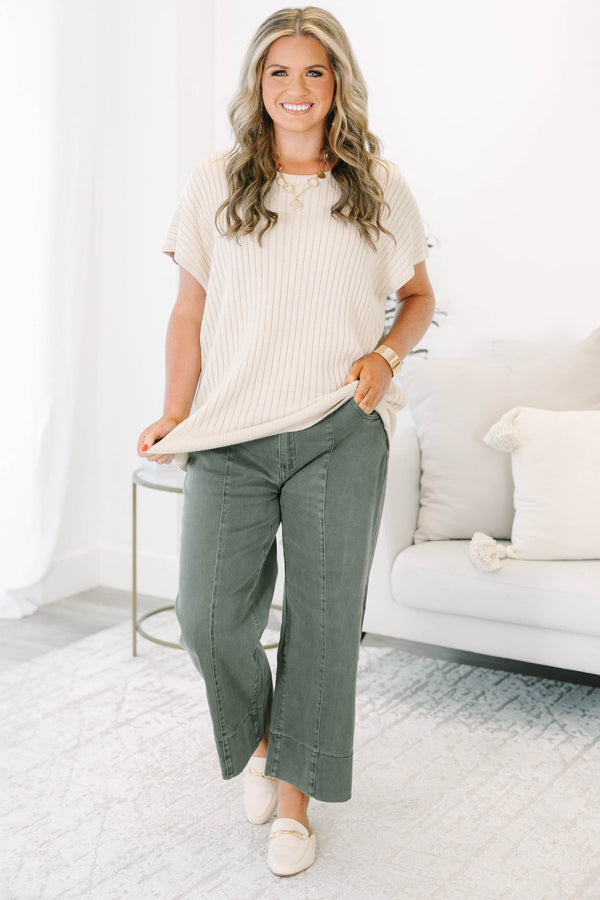 Main Character Jeans, Dark Olive