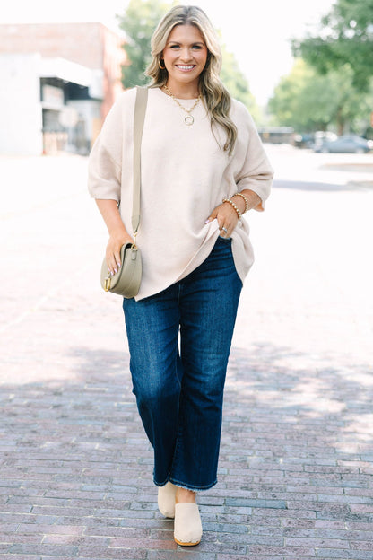 Right On Time Sweater, Taupe