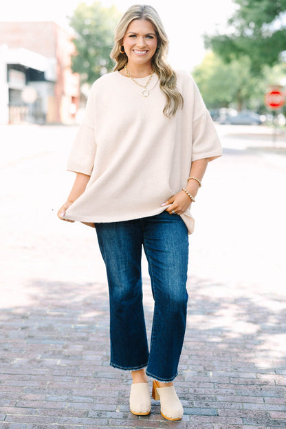 Right On Time Sweater, Taupe
