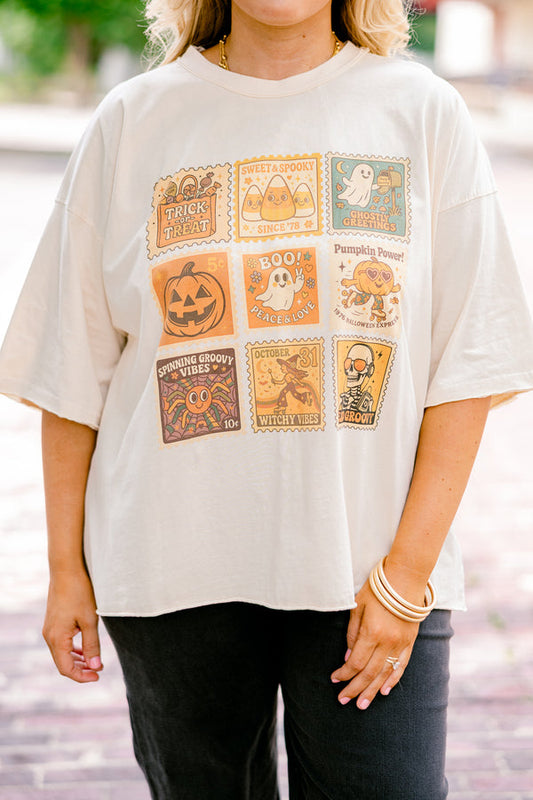 Spooky Mail Vintage Wash Tee, Sand