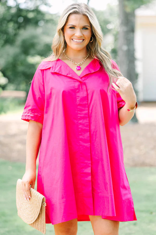 Sunshine State Dress, Hot Pink