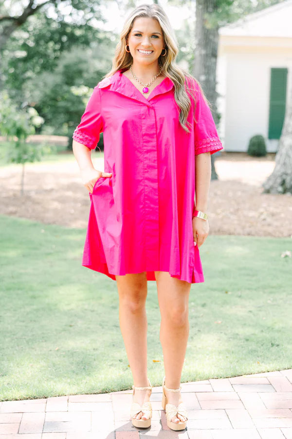 Sunshine State Dress, Hot Pink