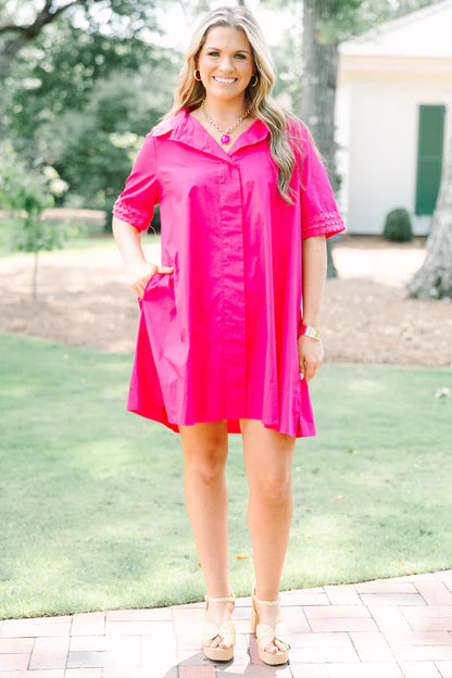 Sunshine State Dress, Hot Pink