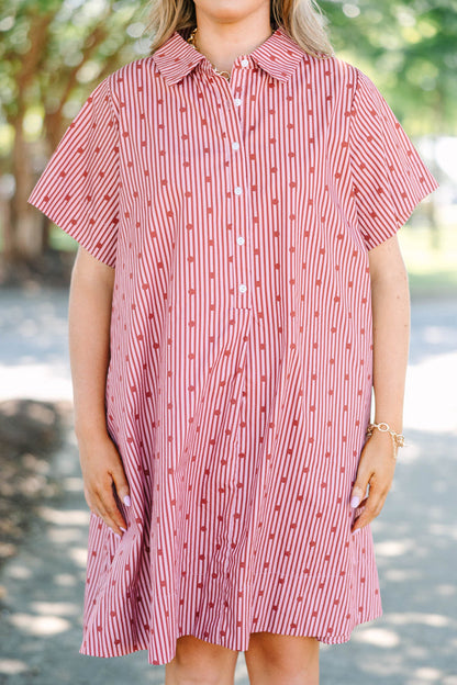 Sweet Caroline Dress, Red