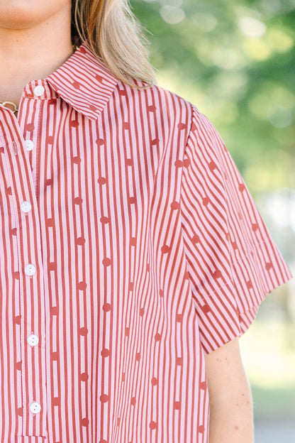 Sweet Caroline Dress, Red