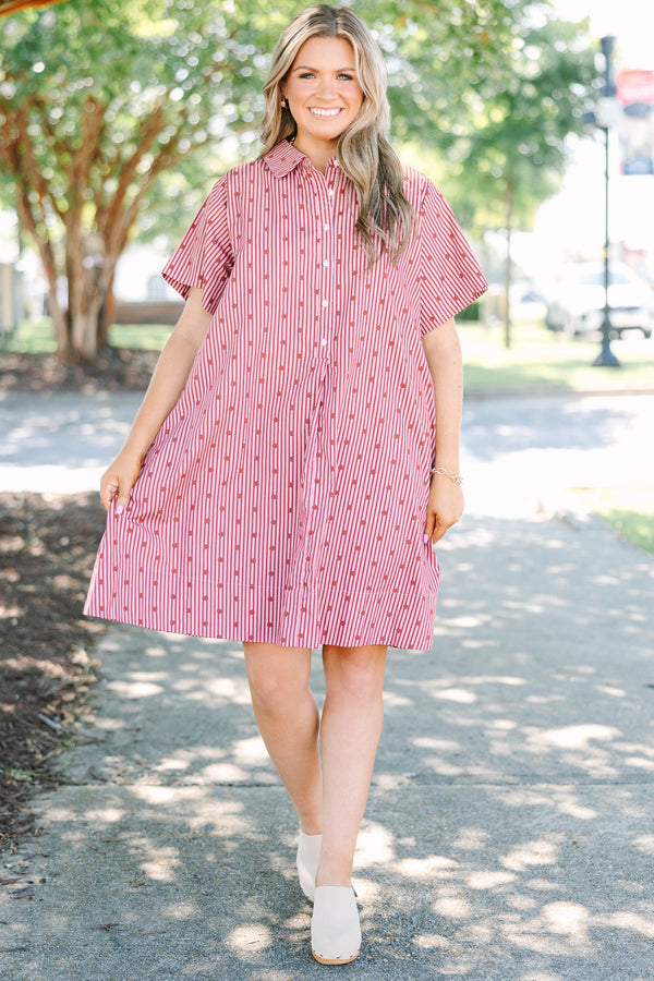 Sweet Caroline Dress, Red