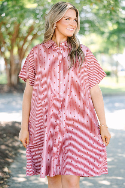 Sweet Caroline Dress, Red