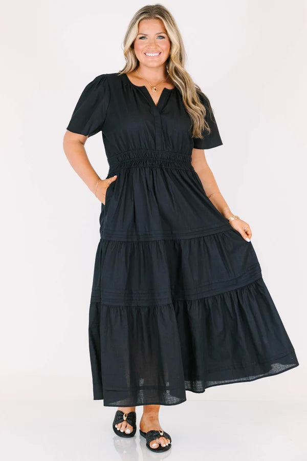 Wish Me Joy Dress, Black
