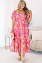 A Breeze In The Ocean Dress, Fuchsia