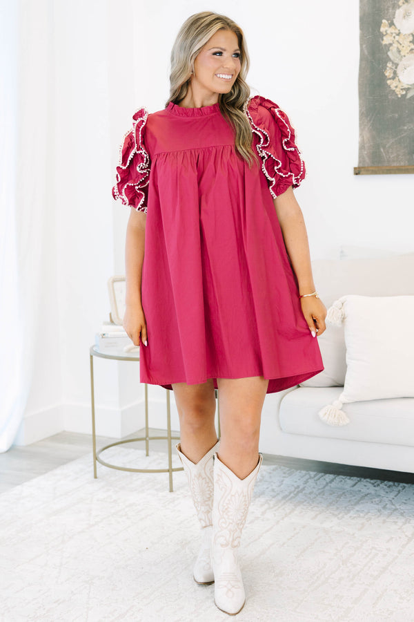 Between Me And You Dress, Red