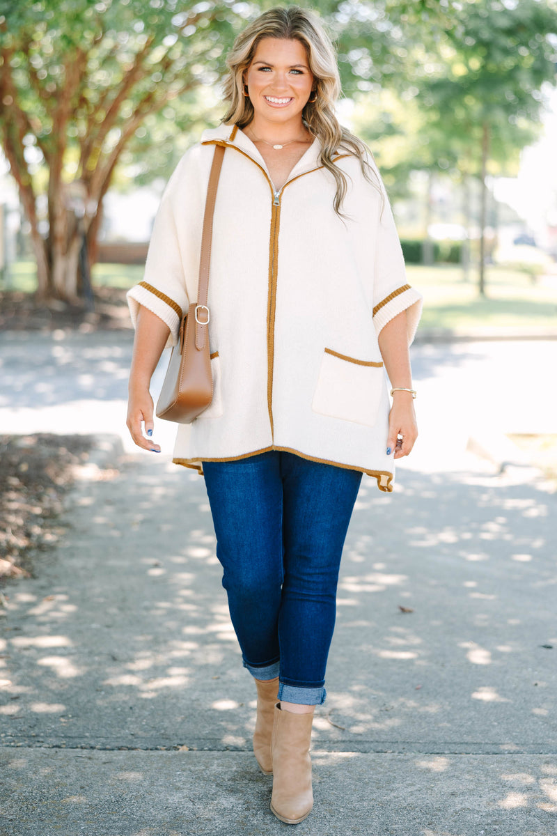 Give Me Peace Sweater, Cream