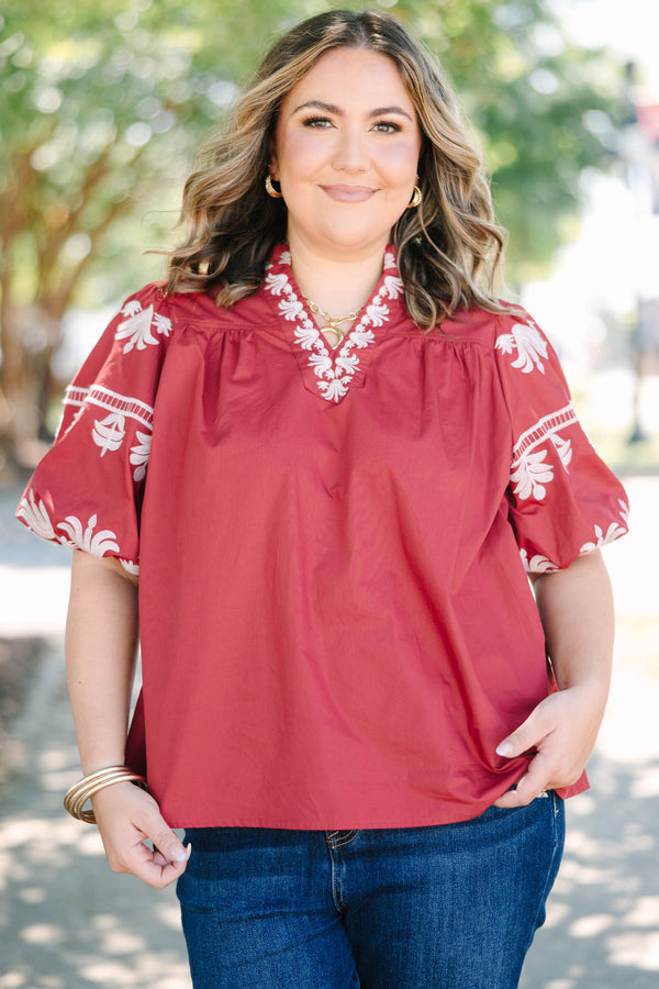 Here For It Top, Crimson