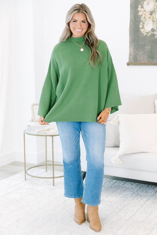 Warm Welcome Sweater, Olive