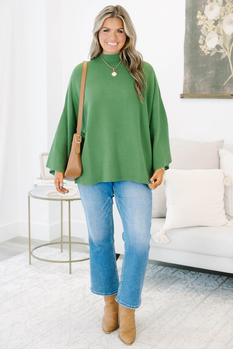 Warm Welcome Sweater, Olive